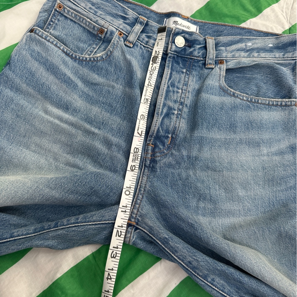 Madewell Longline Straight Leg Jeans in Light Blue Wash - Picture 5 of 8